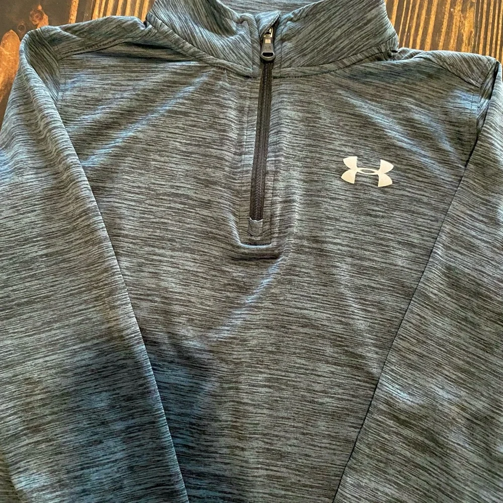 Under Armour Quarter-Zip long sleeve Pullover boys size 7 - Picture 2 of 7